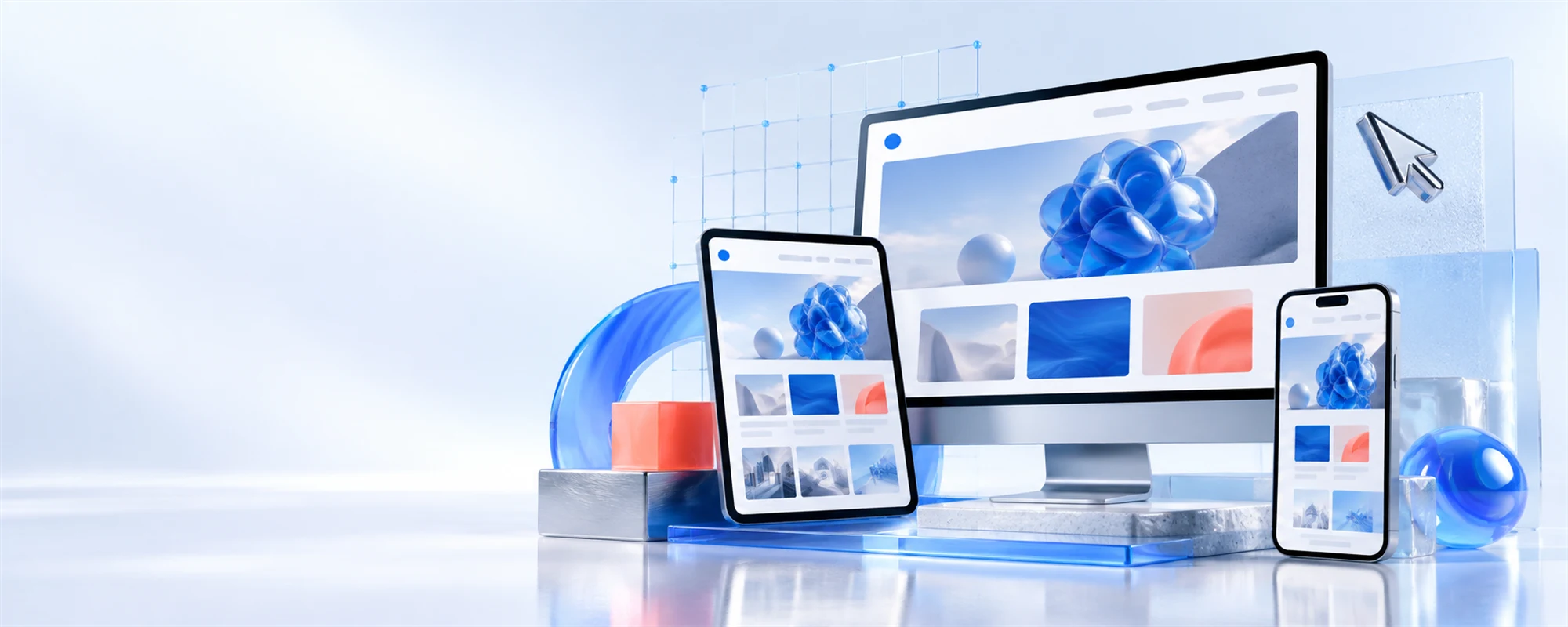 Masaüstü, tablet ve mobil cihazlarda uyumlu web sitesi tasarımı