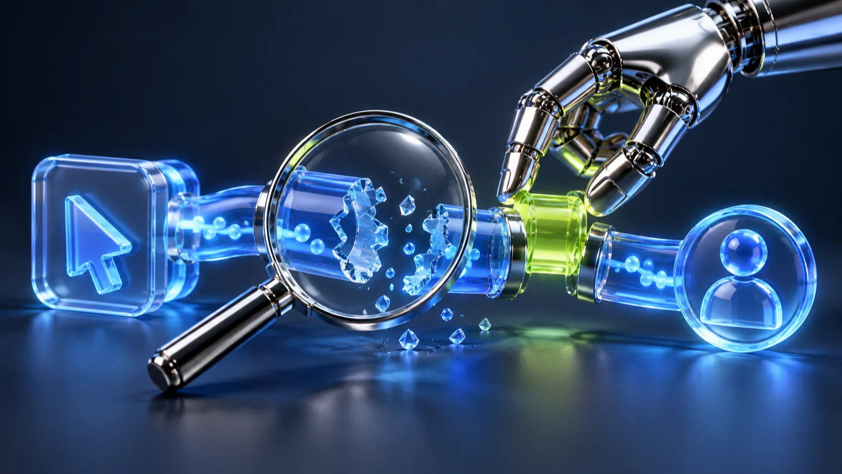 Google Ads panelinde dönüşüm artırma için hata analizi ve optimizasyon sürecini gösteren grafik