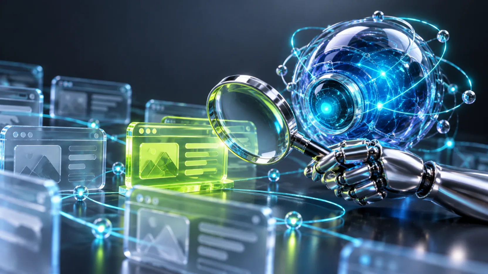 GEO optimizasyonu ile yapay zeka arama motorlarında görünürlük sağlayan dijital strateji görseli